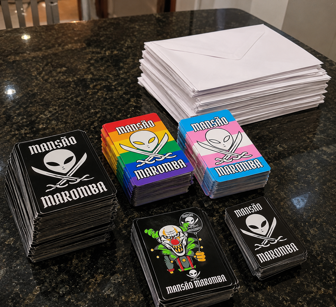 Envelopando cartas no improviso